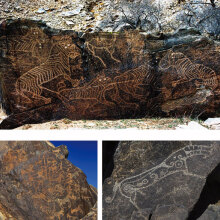 Yinshang Rock Carving Art -Σκάλισμα βράχου βουνού Γιν