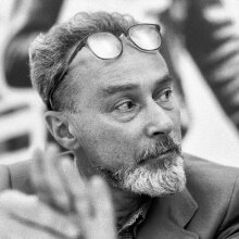 «Πορτραίτο του Πρίμο Λέβι», Φεστιβάλ dell' Unità, Μιλάνο, 1978 © Alberto Calcinai