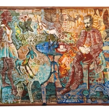 Κονταρομαχία - Έργο του Βαγγέλη Γκιόκα