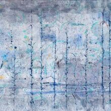 Blue Mist (ακρυλικό σε καμβά): Έργο της Στέλλας Μελετοπούλου σε ομαδική έκθεση στην Γκαλερί Σκουφά