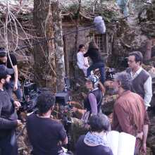 Στιγμιότυπο από τα γυρίσματα της ταινίας «Άλυτη» του Μίνωα Νικολακάκη 