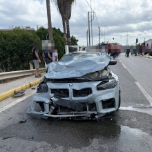Το αυτοκίνητο του 44χρονου που προκάλεσε το θανατηφόρο τροχαίο στη Ρόδο