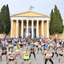 Προθέρμανση της ΟΠΑΠ Running Team και άλλων δρομέων
