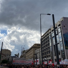 Tραγωδία στα Τέμπη-Απεργιακή συγκέντρωση 