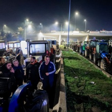 Μπλόκο αγροτών στη Νίκαια της Λάρισας