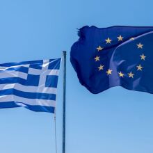 Ελληνική και Ευρωπαϊκή σημαία