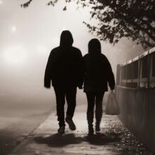 Στην Πόλη που Ξημερώνει: Ο Γιάννης και η Μαίρη. Νύχτα, Πόλη, Σιωπή