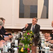 Ολοκληρώθηκε η συνάντηση Μητσοτάκη με τους αγρότες μετά από 3,5 ώρες στο Μέγαρο Μαξίμου