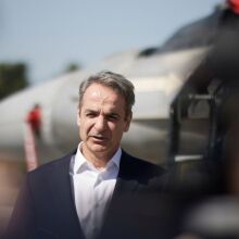 Στη Λάρισα ο Κυριάκος Μητσοτάκης: Ο πρωθυπουργός επισκέφθηκε το Εθνικό Κέντρο Αεροπορικών Επιχειρήσεων και την 110 Πτέρυγα Μάχης