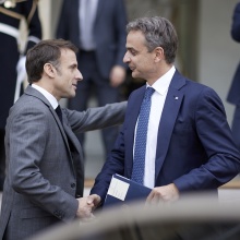Εμανουέλ Μακρόν και Κυριάκος Μητσοτάκης