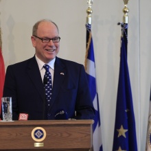 Στην Αθήνα ο πρίγκιπας Αλβέρτος του Μονακό - Η συνάντηση με Τασούλα, Μητσοτάκη και η απονομή Δούκα