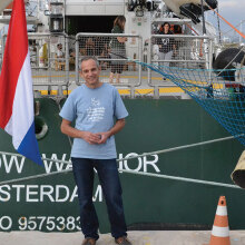 Κωστής Παπαϊωάννου, πρόεδρος του ελληνικού γραφείου της Greenpeace και μέλος του Συμβουλίου της Greenpeace International