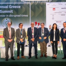 Από αριστερά: Alasdair Ross, João Breda, Νίκος Ιωσήφ, Δημοσθένης Σαρηγιάννης, Ugne Sabale, Δημήτρης Δαραβίγκας 