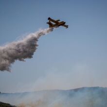 Πυρκαγιά σε δασική έκταση στην Κινέτα Αττικής - Επιχειρούν 38 πυροσβέστες, 1 ελικόπτερο και υδροφόρες - Ενεργοποιήθηκε το Ανακριτικό Κλιμάκιο.