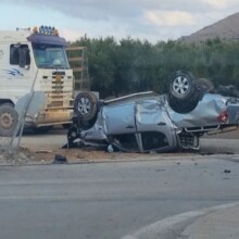 Αγροτικό στην Κρήτη έχει αναποδογυρίσει μετά από σύγκρουση με βυτιοφόρο