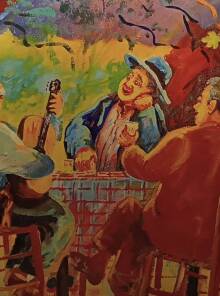 Μια γεύση από την παλιά Αθήνα: πλακιώτικες ταβέρνες με έργα του Γιώργου Σαββάκη