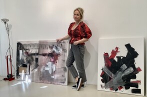 Στο ατελιέ της Θεσσαλονικιάς ζωγράφου Μελίνας Γεωργούδα