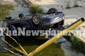 Τροχαίο στον Βόλο: Αυτοκίνητο έπεσε στο ποτάμι