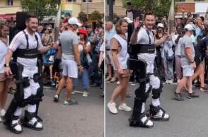 Ολυμπιακοί Αγώνες 2024: Παραπληγικός αθλητής μεταφέρει την Φλόγα με την βοήθεια εξωσκελετού