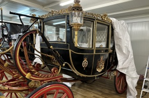 Η γαμήλια άμαξα μετά τη συντήρηση