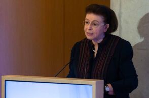 Η Υπουργός Πολιτισμού, Λίνα Μενδώνη