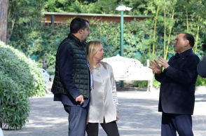 Ο Σίλβιο Μπερλουσκόνι και ο Ματέο Σαλβίνι