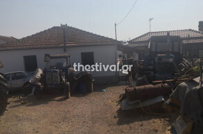 Το σπίτι όπου σημειώθηκε η μητροκτονία στη Θεσσαλονίκη