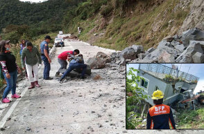 Κατολισθήσεις και καταστροφές σε κτίρια προκάλεσε ο μεγάλος σεισμός στις Φιλιππίνες