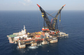 Πλατφόρμα εξόρυσης φυσικού αερίου στη Μεσόγειο