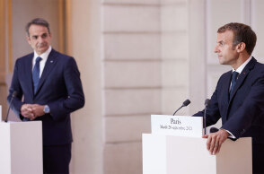 Κυριάκος Μητσοτάκης και Εμανουέλ Μακρόν