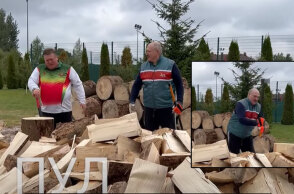 Ο Λουκασένκο κόβει ξύλα για την Ευρώπη σε ειρωνικό βίντεο που προβλήθηκε στη Λευκορωσία