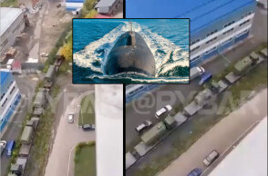 Το τρένο με τον εξοπλισμό για τα πυρηνικά και το ρωσικό υποβρύχιο Belgorod που μεταφέρει την τορπίλη «Ποσειδώνας»