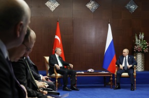 Συνάντηση Πούτιν - Ερντογάν στην Αστάνα: Να καταστεί η Τουρκία διαμετακομιστικός κόμβος ρωσικού φυσικού αερίου προς την Ευρωπαϊκή Ένωση επιθυμεί η Ρωσία.