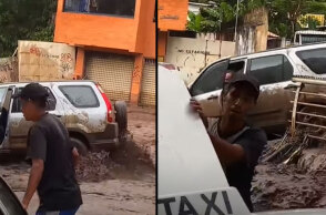 Οδηγοί και αυτοκίνητα παρασύρονται από ορμητικούς χειμάρρους λάσπης στη Βενεζουέλα