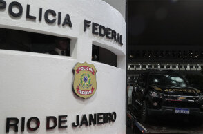 Αυτοκίνητο της βραζιλιάνικης αστυνομίας μετά την επίθεση από τον πρώην βουλευτή