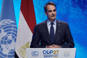 Ο Κυριάκος Μητσοτάκης στη Σύνοδο του ΟΗΕ για το κλίμα στην Αίγυπτο (COP27)