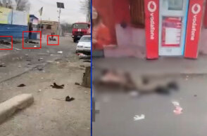 Νεκροί άμαχοι μετά τον ρωσικό βομβαρδισμό στην πόλη Κουράχοβε του Ντονέτσκ