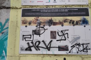 Θεσσαλονίκη: Βανδάλισαν ξανά τοιχογραφία για το Ολοκαύτωμα (φωτο)