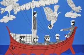 Το έργο του Γιάννη Γαΐτη "Σειρήνες - Οδυσσέας" στην έκθεση "Η ουσία του απρόσωπου"