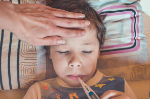 Παιδί με υψηλό πυρετό