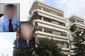 Το σπίτι στο Μοσχάτο όπου συνέβη ο απαγχονισμός του 50χρονου λογιστή παρουσία της 47χρονης