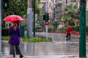 Ισχυρή καταιγίδα στην Αθηνά