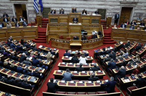 Ο πρωθυπουργός Κυριάκος Μητσοτάκης στη συζήτηση στη Βουλή για την πρόταση μομφής