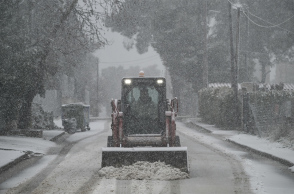 Χιονόπτωση στον Διόνυσο
