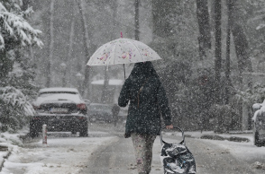 Χιονόπτωση στον Διόνυσο