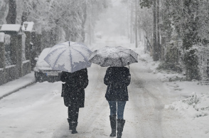 Χιονόπτωση στον Διόνυσο