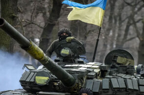 Ουκρανικό τανκ στο Ντονέτσκ