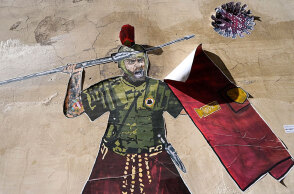 Mural στη Ρώμη για τον κορωνοϊό στην Ιταλία