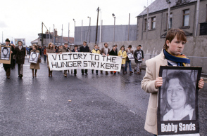 Διαδήλωση υπέρ του μαχητή του ΙΡΑ Μπόμπι Σαντς στο Μπέλφαστ