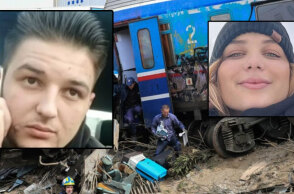 Η διαλυμένη αμαξοστοιχία μετά τη σύγκρουση τρένων στα Τέμπη - Ένθετες: Η Κλαούντια και ο 20χρονος σύντροφός της